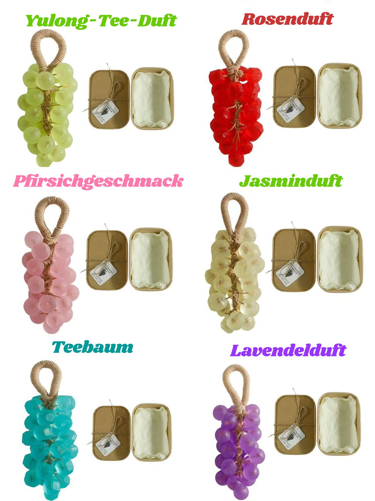 🔥Коледна оферта🔥Персонализирано, оригинално, ръчно изработено кристално гроздово сапунче, нежно почистващо сапунче